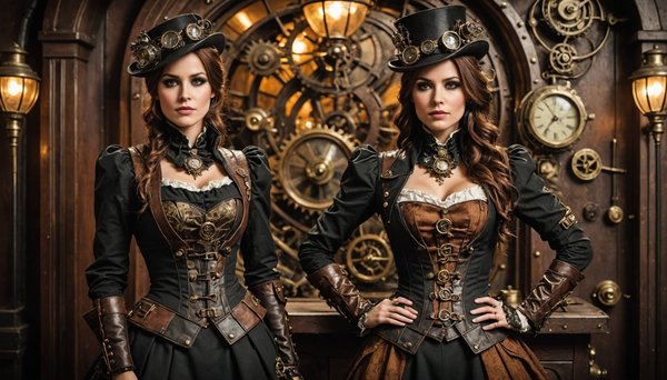 Design a standout steampunk ensemble that reflects your style